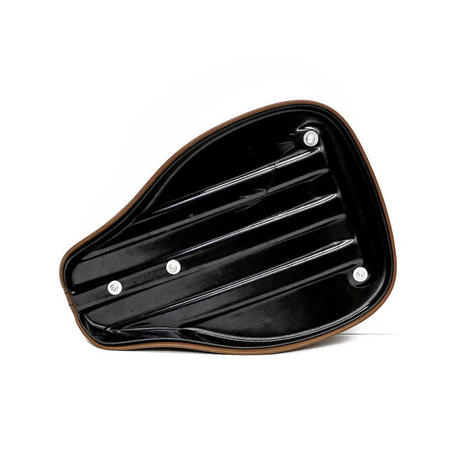 C-Racer Classic Bobber Solo Seat. Large. Dark Brown – Universal