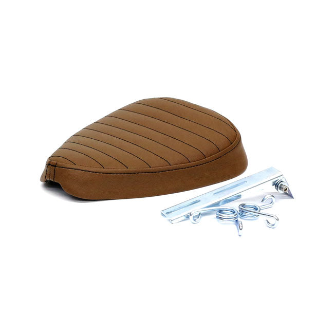 C-Racer Classic Bobber Solo Seat. Medium. Dark Brown – Universal