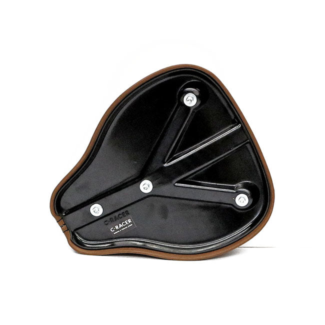 C-Racer Classic Bobber Solo Seat. Small. Dark Brown – Universal