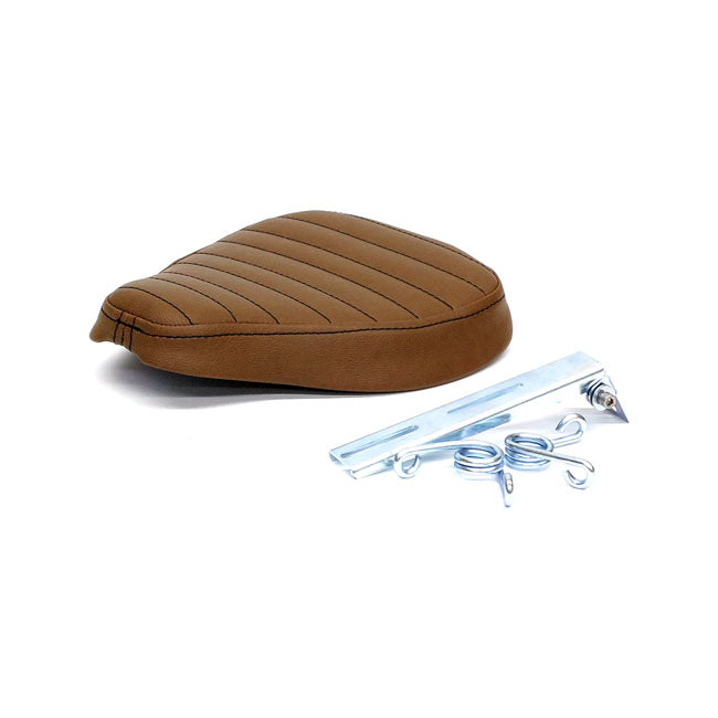 C-Racer Classic Bobber Solo Seat. Small. Dark Brown – Universal