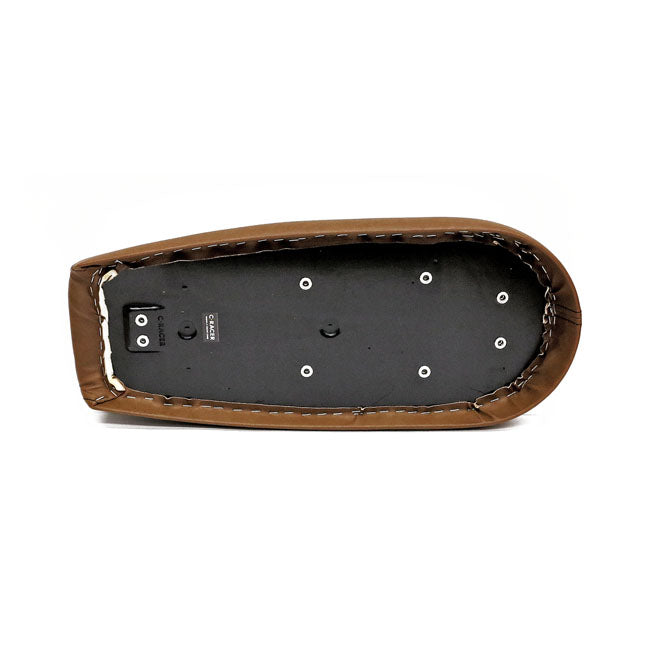 C-Racer Fat Scramsadle Scrambler Seat. Dark Brown – Universal