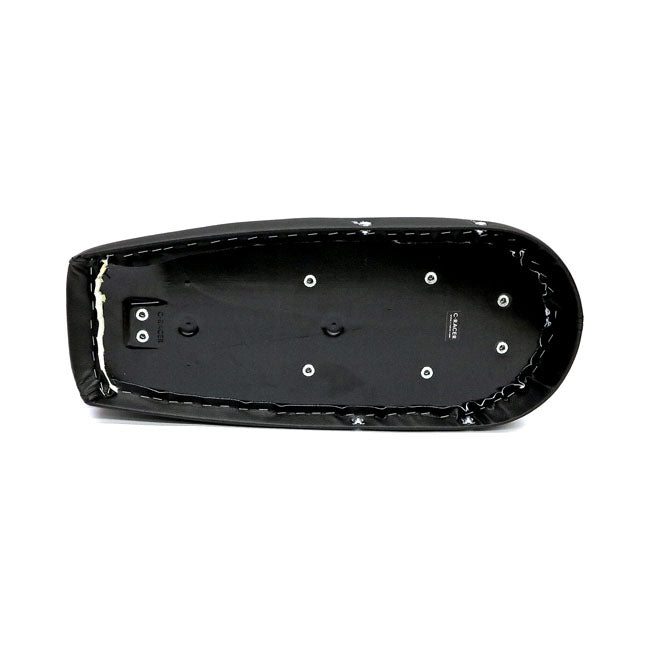 C-Racer Fat Scramsadle Scrambler Seat. With Rack. Black – Universal
