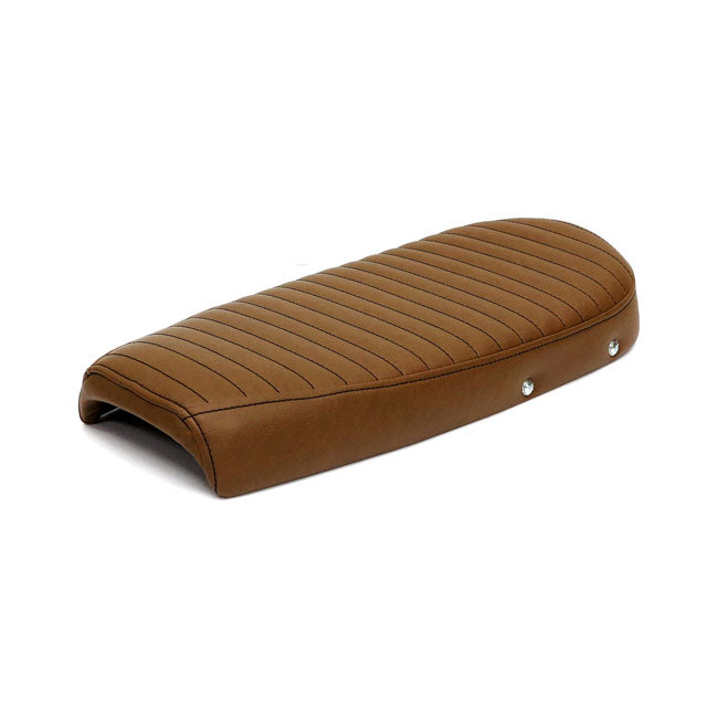 C-Racer Fat Scramsadle Scrambler Seat. With Rack. Brown – Universal