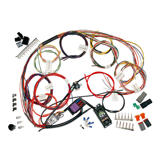 Namz Complete Custom Bike Main Wiring Harness – Universal H-D with Carburetor