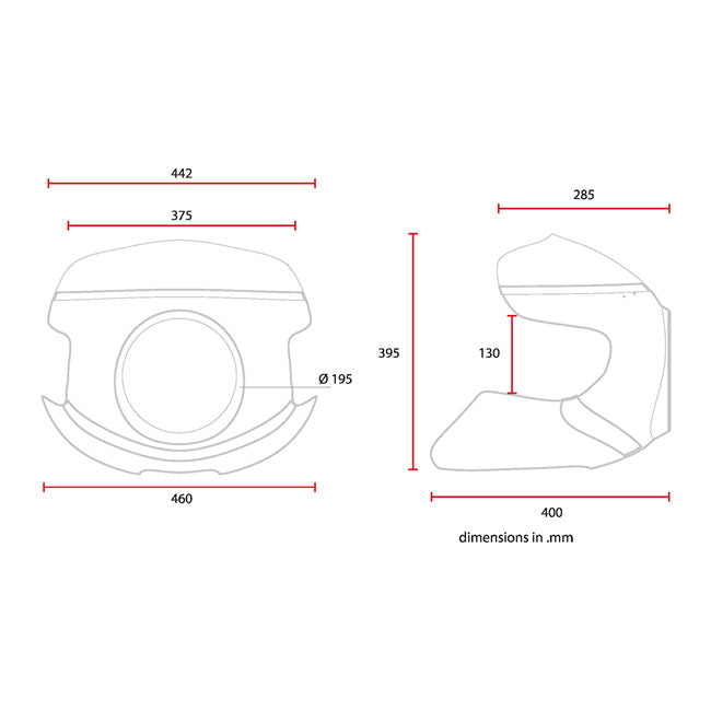C-Racer Universal Cafe Racer Mask No7.2