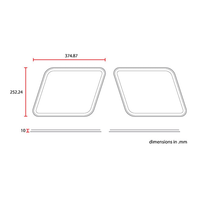 C-Racer Vintage Racing Parallelogram Side Number Plates – Universal