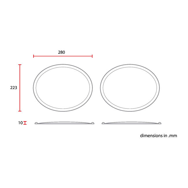 C-Racer Vintage Racing Oval Side Number Plates – Universal