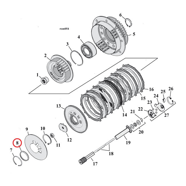 MCS Seat, Clutch Spring – 1990–1997 Big Twin; 1991–2022 XL…