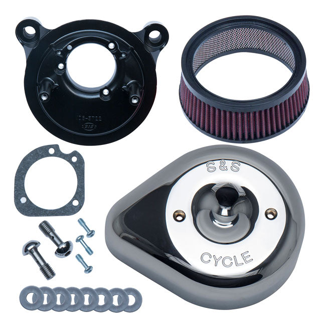 S&S Teardrop Air Cleaner Kit. Chrome – 2018–2024 Softail; 2017–2025…