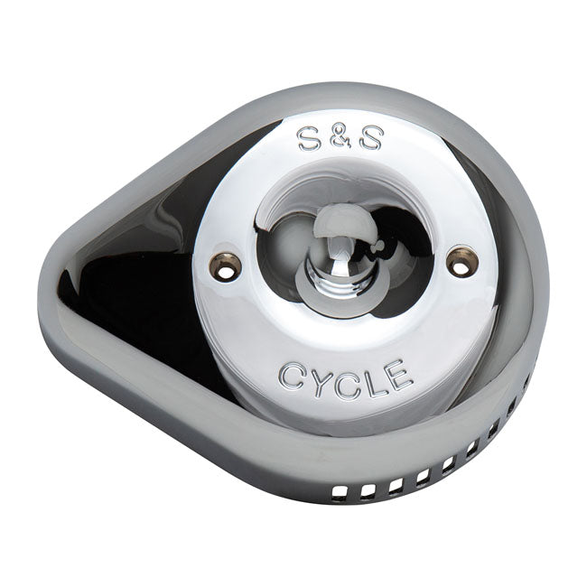 S&S Stealth Teardrop Slasher Cover. Chrome – S&S Stealth Air Cleaners