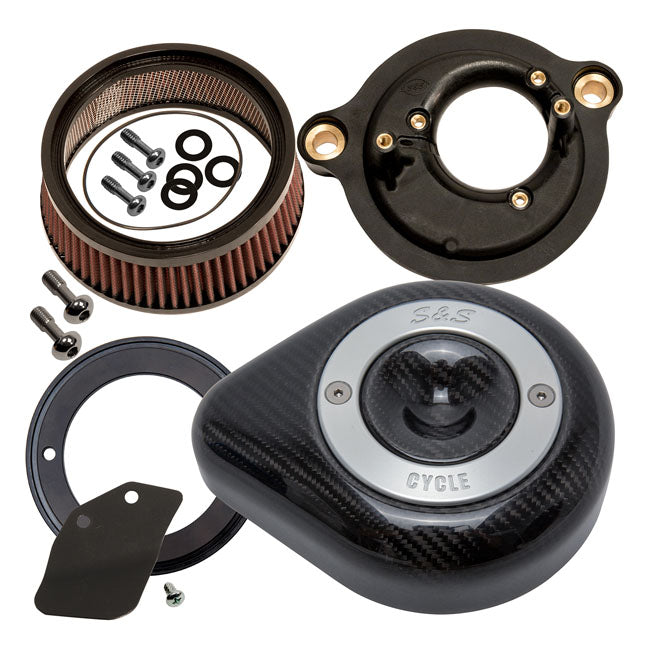 S&S Carbon Teardrop Air Cleaner Kit – 2018–2024 Softail; 2017–2025…