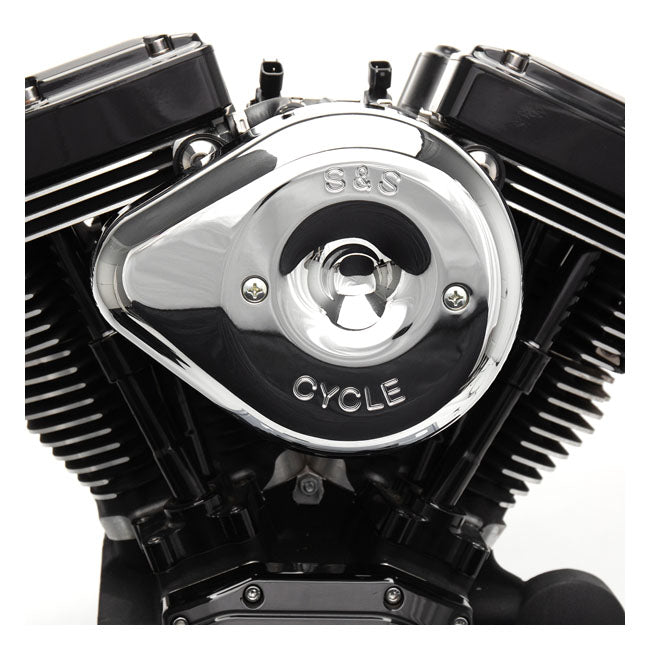 S&S Chrome Teardrop Air Cleaner Kit – 2008–2016 FLT/Touring; 2016–2017 Softail…