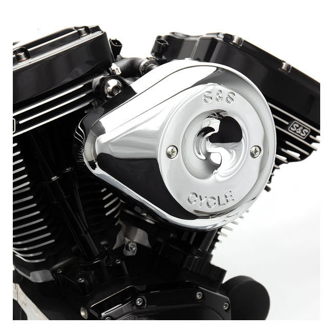 S&S Chrome Teardrop Air Cleaner Kit – 2008–2016 FLT/Touring; 2016–2017 Softail…