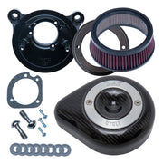 S&S Carbon Teardrop Air Cleaner Kit – 2008–2016 FLT/Touring; 2016–2017 Softail…