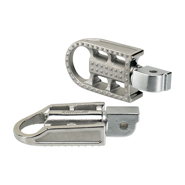 Biltwell Mushman passenger foot pegs. Polished 18-23 Softail with foot pegs (passenger)