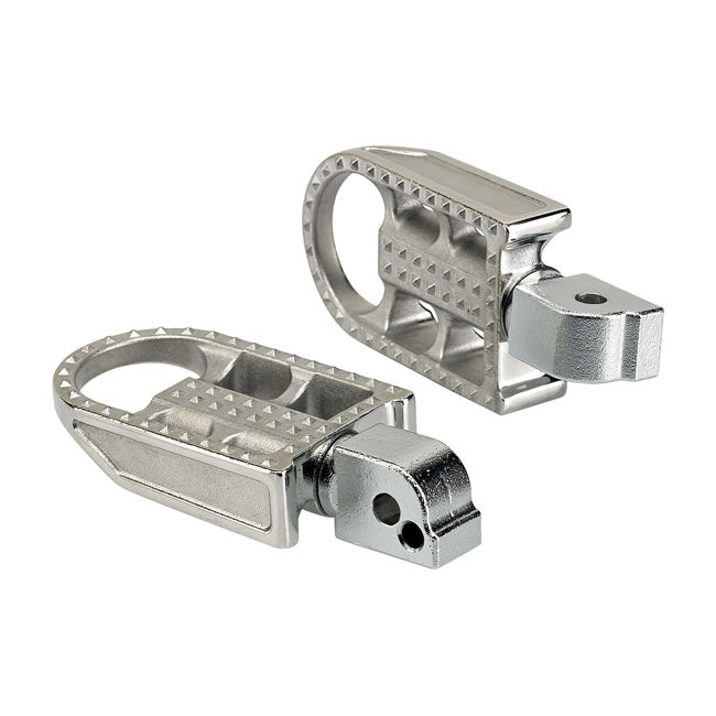 Biltwell Mushman passenger foot pegs. Polished 18-23 Softail with foot pegs (passenger)