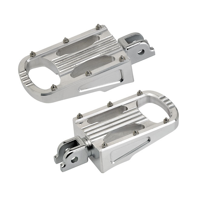 Biltwell Punisher XL rider foot pegs polished 18-21 Softail with foot pegs (rider)