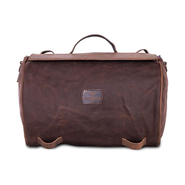 Longride Roll Bag Waxed Cotton Narrow. Brown Wax – Universal