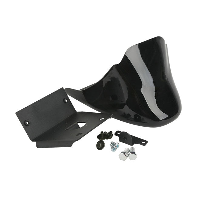 MCS Sportster Chin Spoiler. Black Painted Finish – 2004–2022 XL Sportster