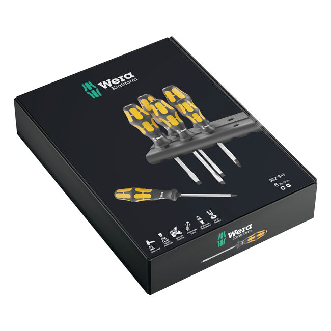Wera Screwdriver Set Kraftform Chisel Series 900 – Slotted & Phillips Screws