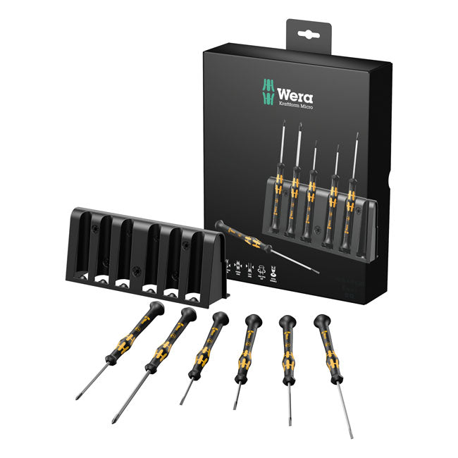 Wera ESD-safe Screwdriver Set for Electronic Applications – Phillips & Slotted Screws