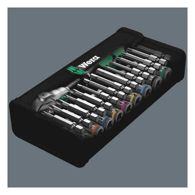 Wera Zyklop Ratchet Kit 28 Pcs. 1/4" Drive Metric Sizes – Torx®; Hex Head (Allen Heads); Phillips…