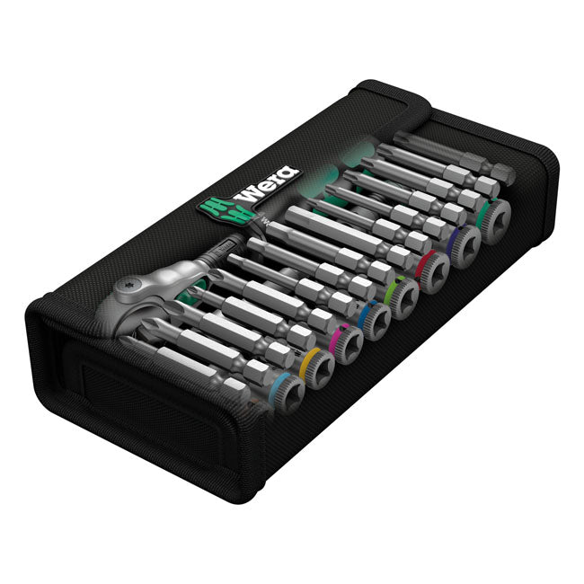 Wera Zyklop Ratchet Kit 28 Pcs. 1/4" Drive US Sizes – Torx®; Hex Head (Allen Heads); Phillips…