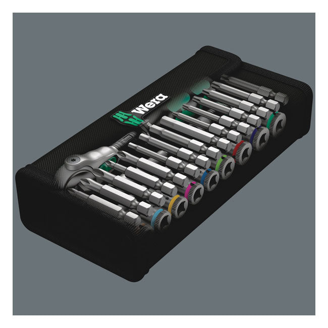 Wera Zyklop Ratchet Kit 28 Pcs. 1/4" Drive US Sizes – Torx®; Hex Head (Allen Heads); Phillips…