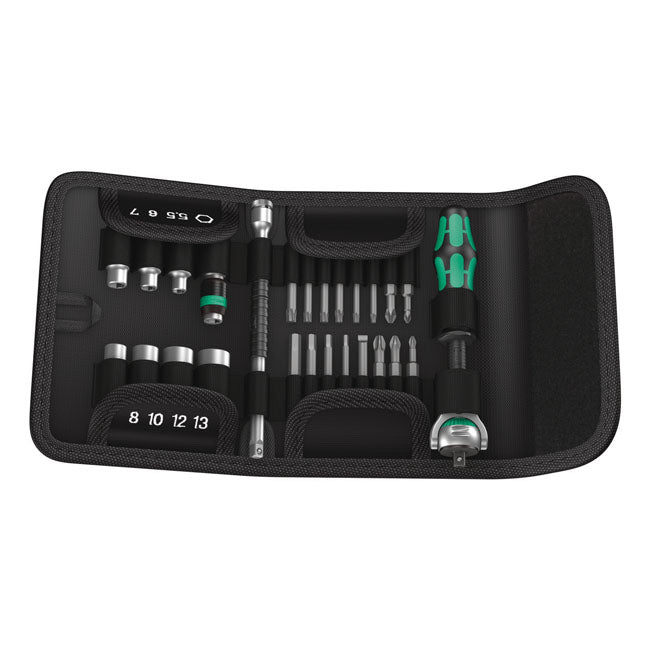Wera Zyklop Speed Ratchet Kit 26 Pcs. 1/4" Drive - Metric – Phillips; Pozidriv; Torx®; Slotted and…