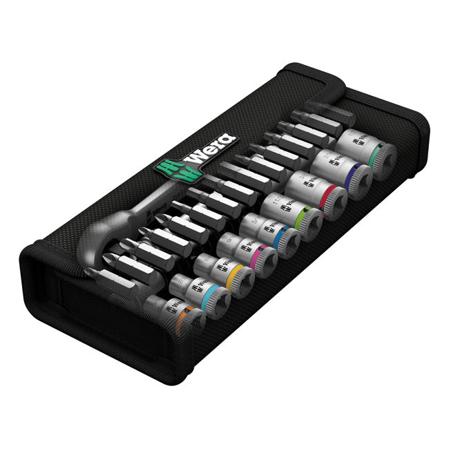 Wera Zyklop Ratchet Switch Kit 28 Pcs. 1/4" Drive - US Sizes – Phillips; Pozidriv; Torx® and Hex (Allen…