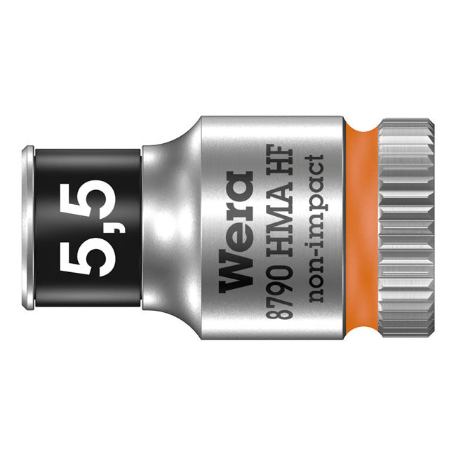 Wera Zyklop 1/4" Socket with Holding Function - Metric 5.5 – Hex Bolts and Nuts