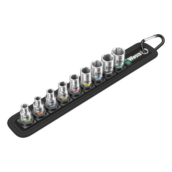 Wera Socket Belt with 1/4" Drive Hex Sockets - Metric – Hex Bolts and Nuts