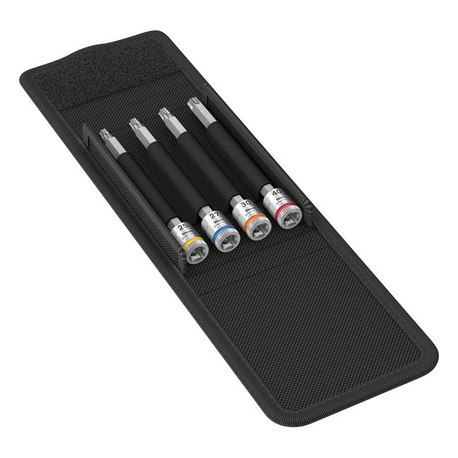 Wera Torx® Socket Bit Set 1/4" with Holding Function – Torx® Screws