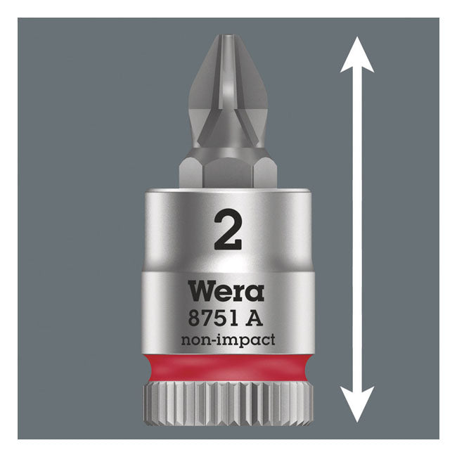 Wera Zyklop 1/4" Phillips Socket Bit – Phillips Bolts/Screws