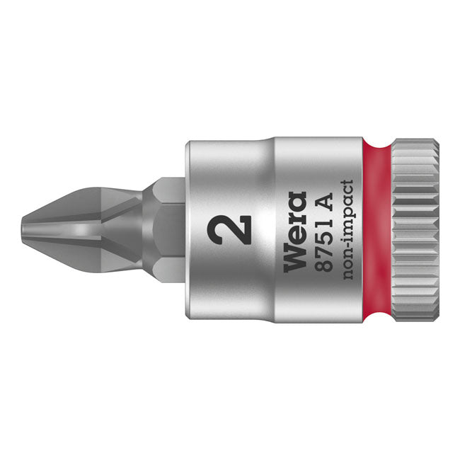 Wera Zyklop 1/4" Phillips Socket Bit – Phillips Bolts/Screws