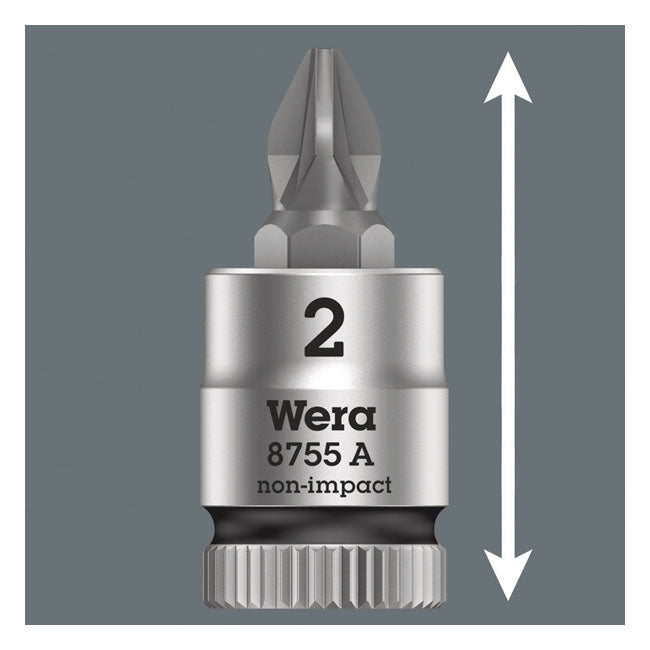 Wera Zyklop 1/4" Pozidriv Socket Bit – Pozidriv Bolts/Screws