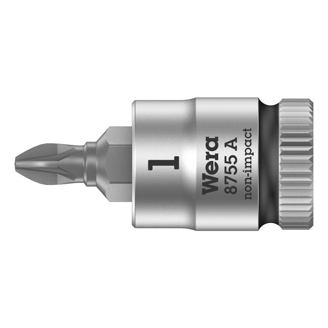 Wera Zyklop 1/4" Pozidriv Socket Bit – Pozidriv Bolts/Screws