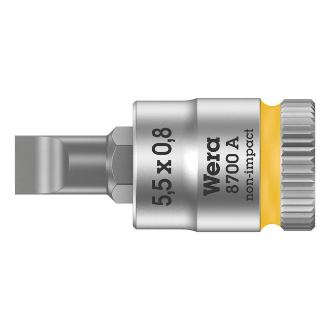 Wera Zyklop 1/4" Slotted Socket Bit – Slotted Bolts/Screws