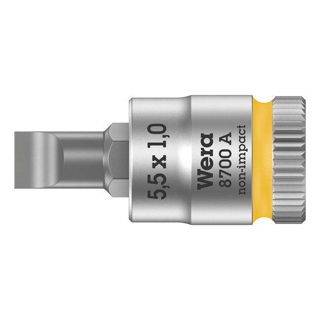 Wera Zyklop 1/4" Slotted Socket Bit – Slotted Bolts/Screws