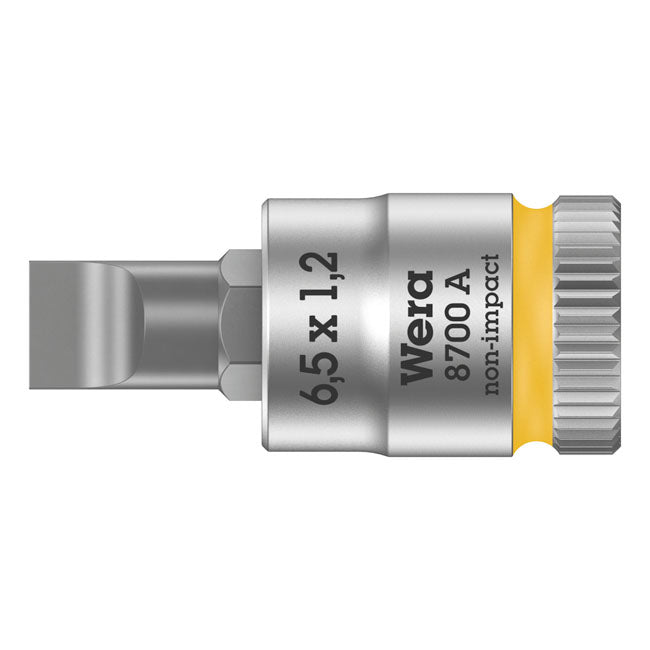 Wera Zyklop 1/4" Slotted Socket Bit – Slotted Bolts/Screws