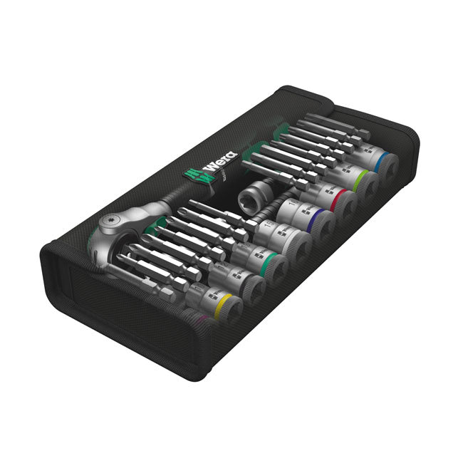Wera Zyklop Ratchet Kit 29 Pcs. 3/8" Drive Metric Sizes – Torx®; Hex Head (Allen Heads); Phillips…