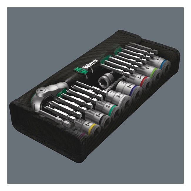 Wera Zyklop Ratchet Kit 29 Pcs. 3/8" Drive Metric Sizes – Torx®; Hex Head (Allen Heads); Phillips…