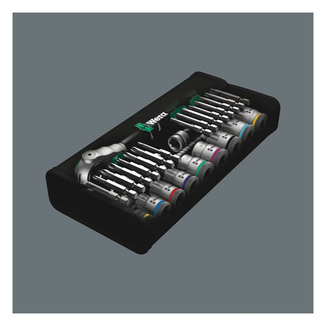 Wera Zyklop Ratchet Kit 29 Pcs. 3/8" Drive US Sizes – Torx®; Hex Head (Allen Heads); Phillips…
