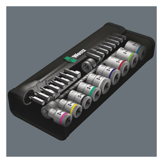 Wera Zyklop Metal Ratchet Kit 29 Pcs. 3/8" Drive - Metric – Torx®; Hex Head (Allen Heads); Phillips…
