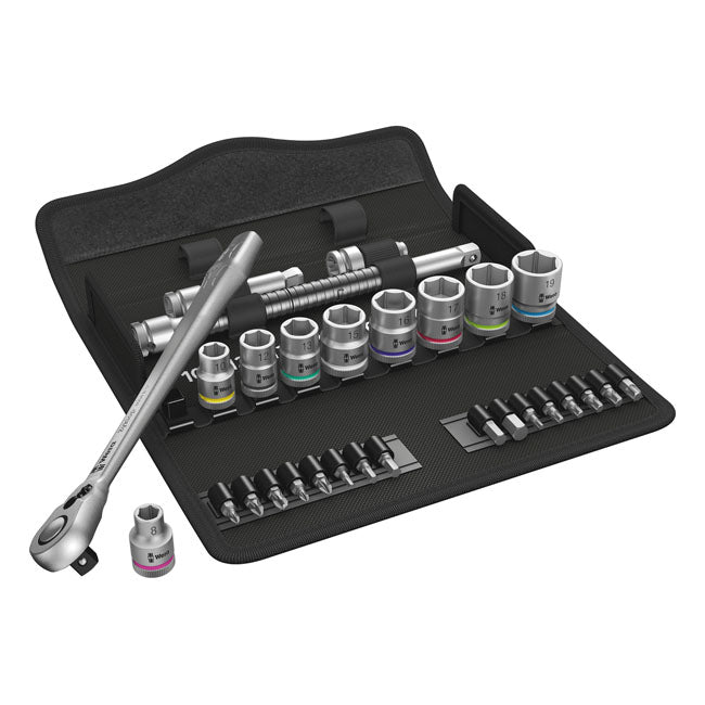 Wera Zyklop Metal Ratchet Kit 29 Pcs. 3/8" Drive - Metric – Torx®; Hex Head (Allen Heads); Phillips…