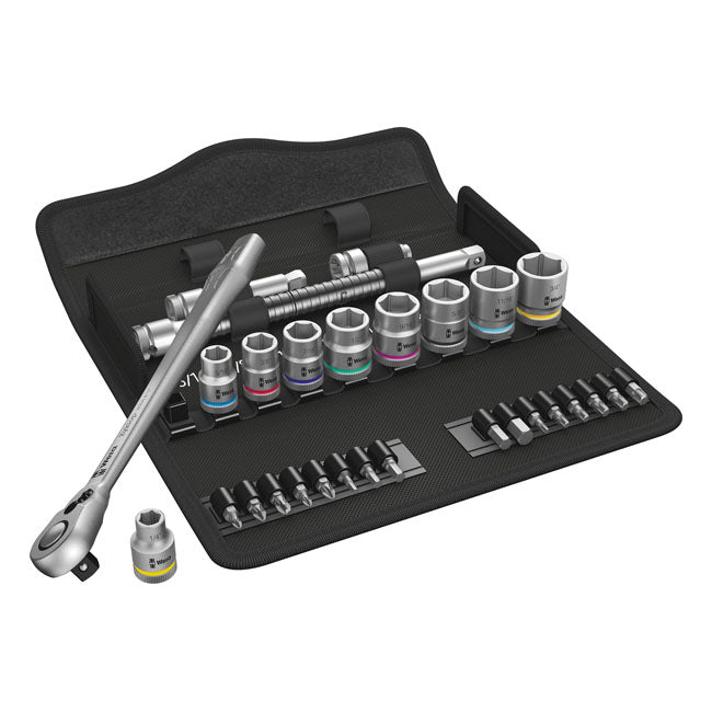 Wera Zyklop Metal Ratchet Switch Kit 3/8" Drive - US Sizes – Torx®; Hex Head (Allen Heads); Phillips…