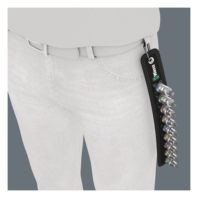 Wera Socket Belt with 3/8" Drive Torx® Socket Bits – Torx® Screws