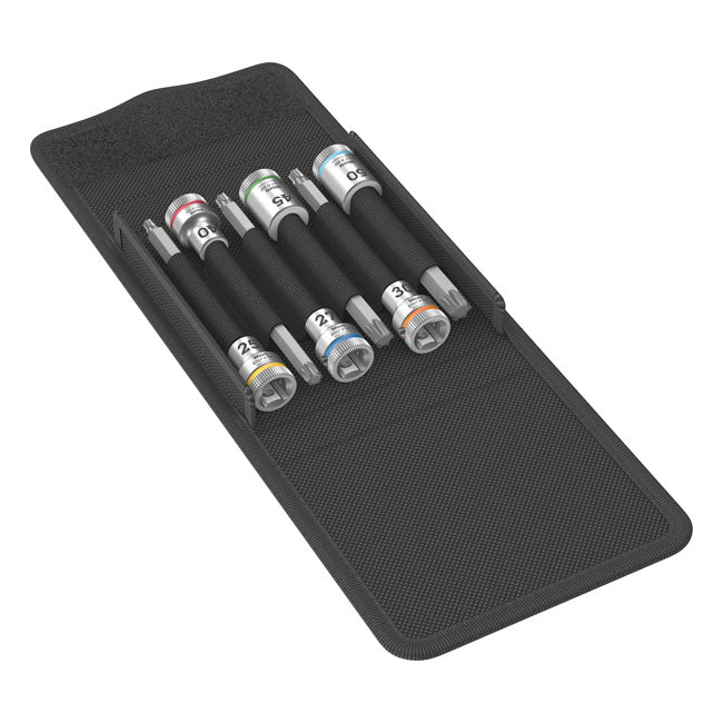 Wera Torx® Socket Bit Set 3/8" with Holding Function – Torx® Screws