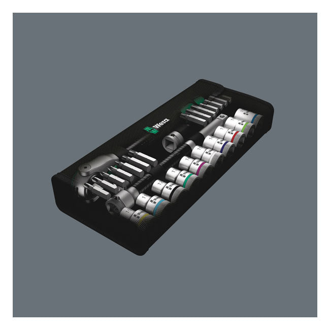 Wera Zyklop Speed Ratchet Kit 1/2" Drive - Metric Sizes – Torx®; Hex Head (Allen Heads); Phillips…