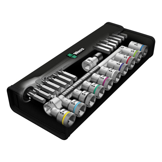Wera Zyklop Metal Ratchet Switch Kit 1/2" Drive Metric Sizes – Torx®; Hex Head (Allen Heads) and…
